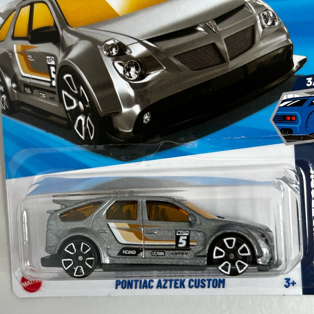 Hotwheels Diecast Pontiac Aztek Custom - Silver Car Wild Widebody - Picture 2 of 3